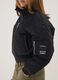 Black padded jacket with zip and high neck_1