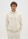 Beige pure cotton sweatshirt regular fit_0