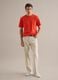 Orange pure cotton crew neck t-shirt relaxed fit_1