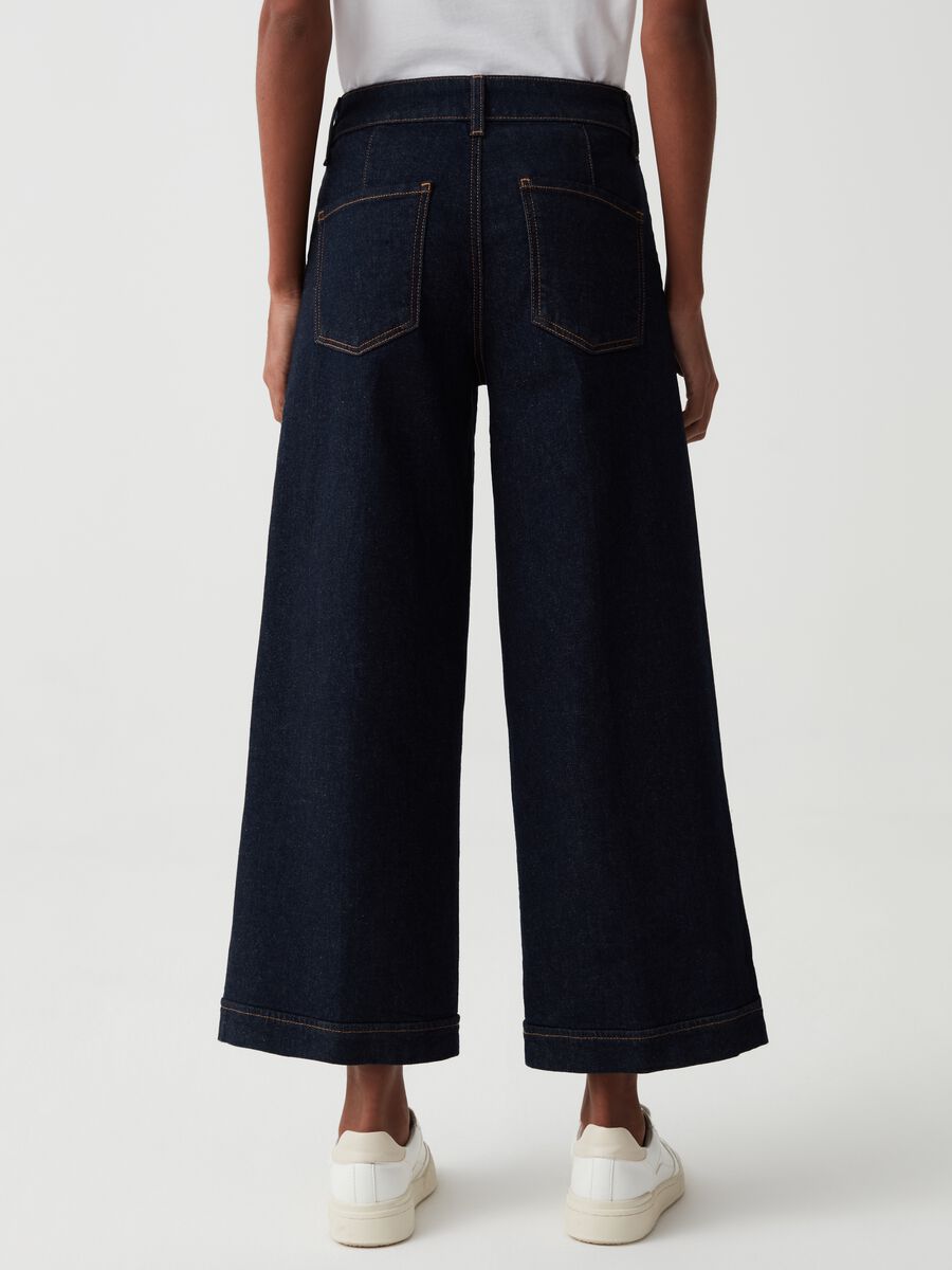 Wide-leg cropped jeans with turn-ups_3
