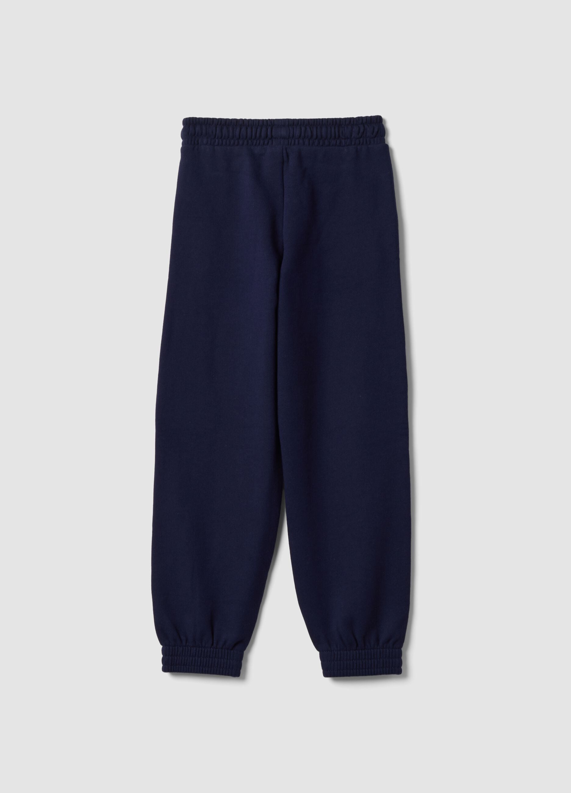 Blue organic cotton joggers