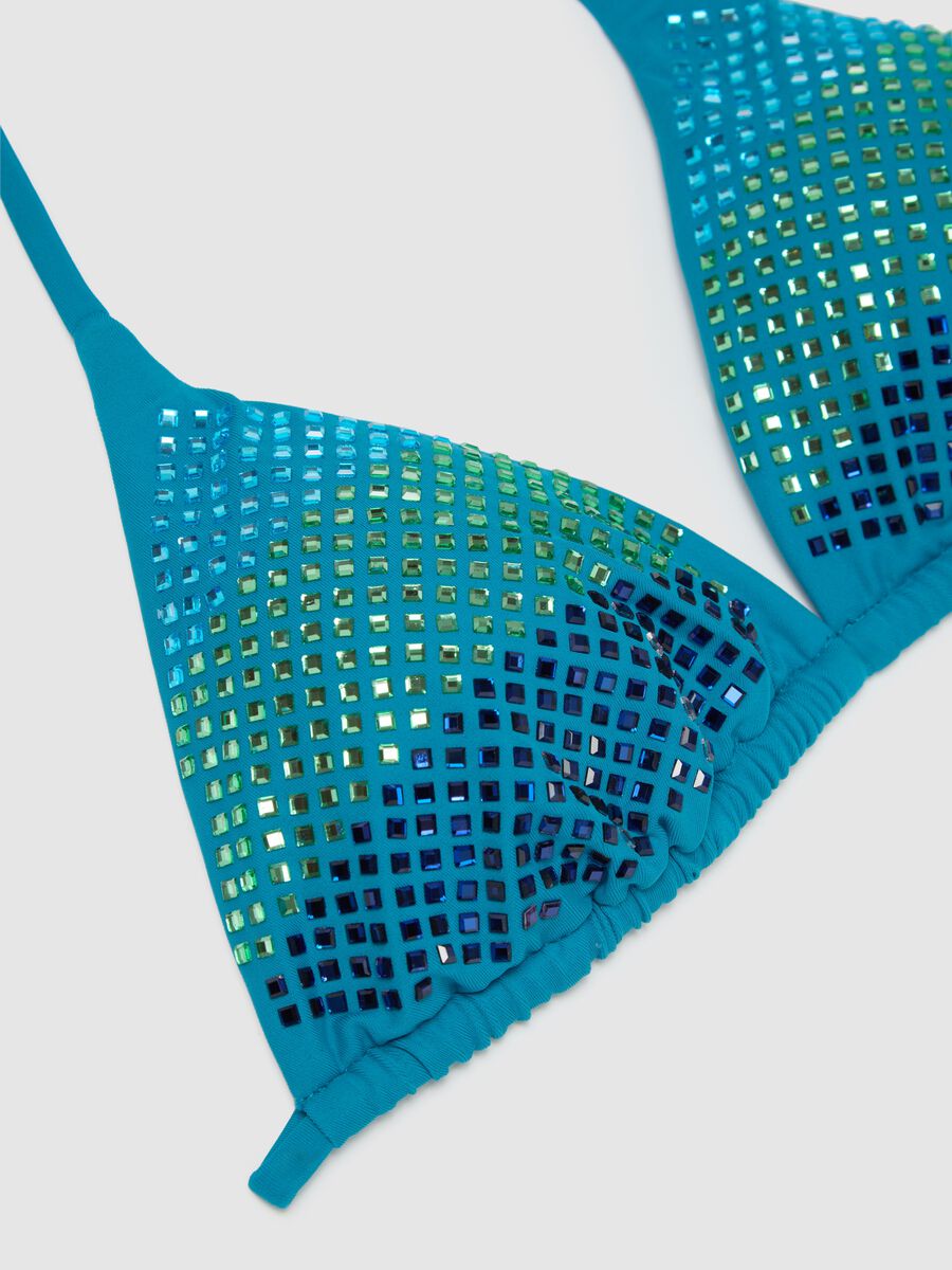 Women's Bikini in Blue Stretch Blend_5