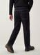 Black cotton and viscose blend joggers with elasticated waistband for boys_3