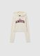 Girls' White Stretch Cotton T-shirt Regular Fit_3