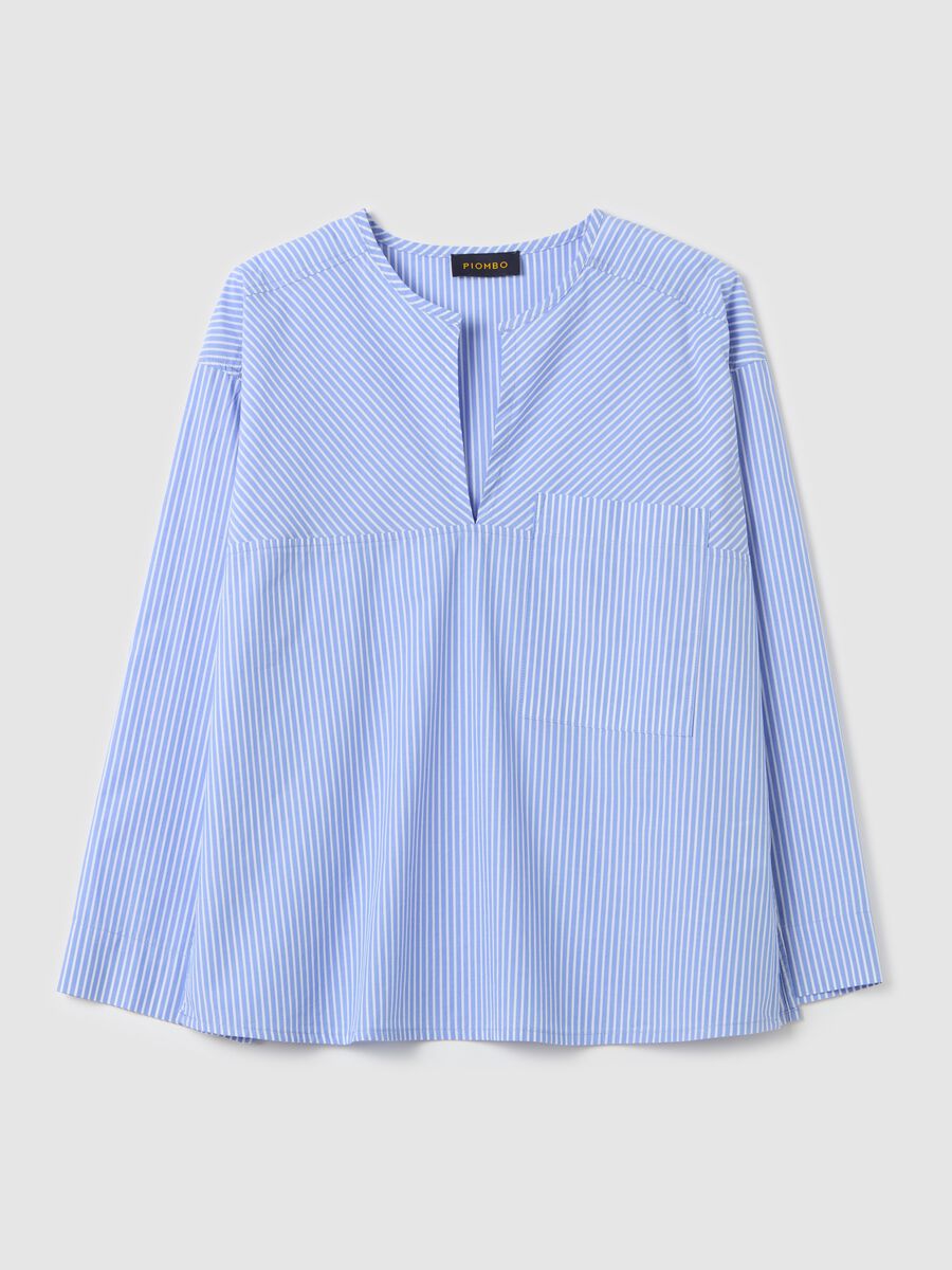 Striped blouse in poplin_4