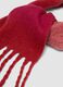 Pink wool-blend scarf with fringes_2