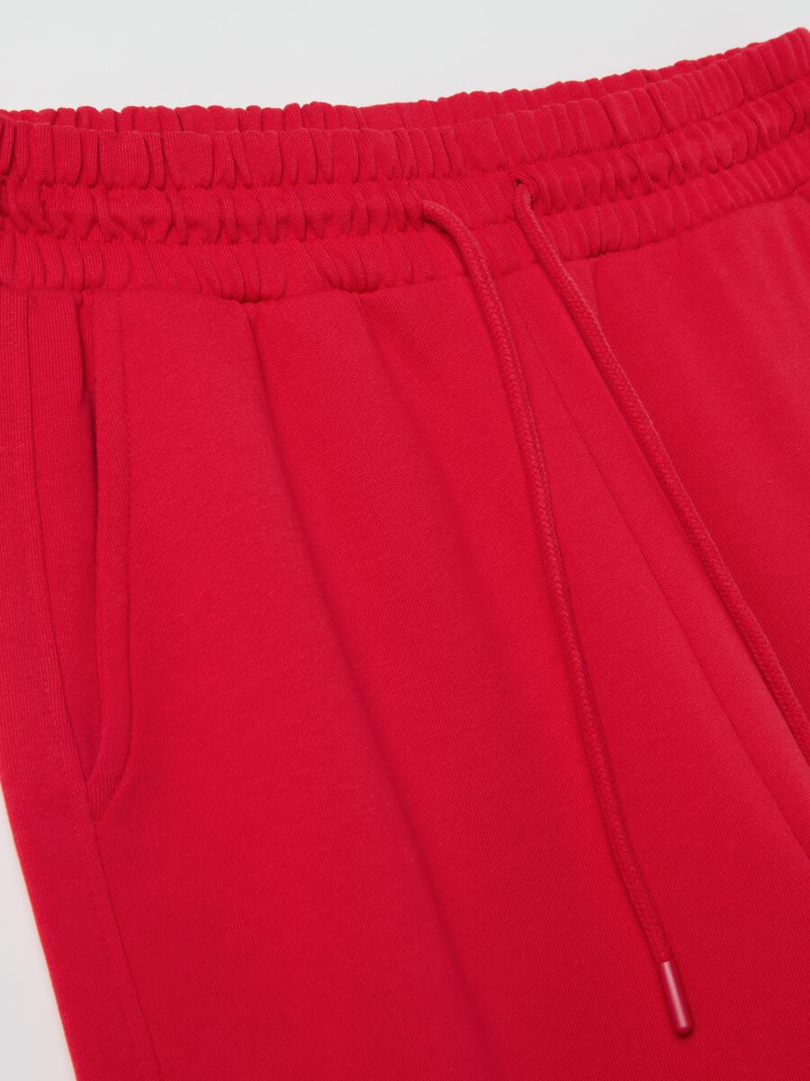Fleece joggers with drawstring_5