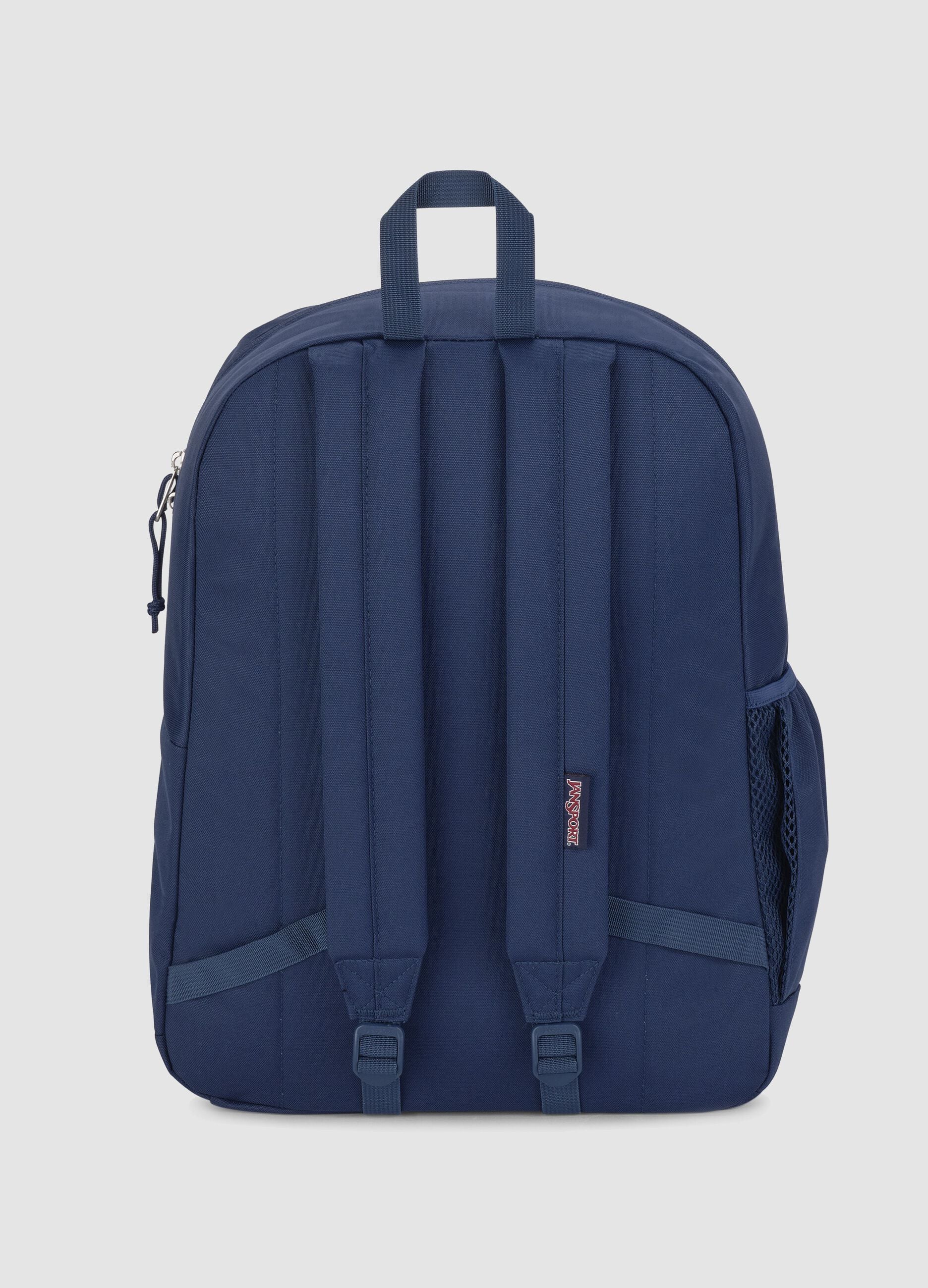 Zaino blu con tasca frontale