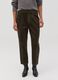Carrot-fit trousers in corduroy with darts_1