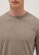 Beige long-sleeve stretch cotton t-shirt regular fit_3