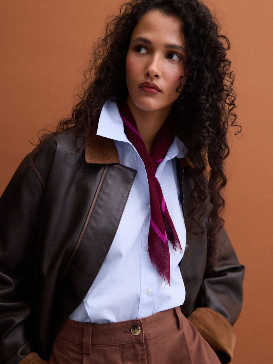 Brown regular-fit viscose-blend jacket_2