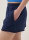 Short blu in misto cotone con vita elasticizzata_3