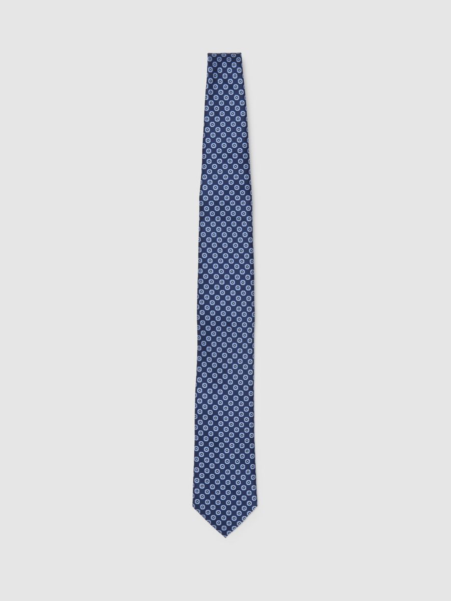 Men's multicolour tie with pattern_0