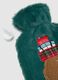 Christmas green hot water bottle with cover_2