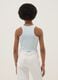Girls&rsquo; multicolour striped fitted stretch-cotton vest top_1