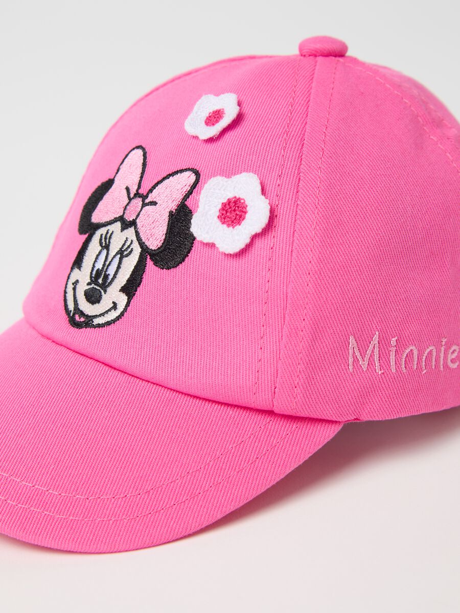 Pink baseball cap with Minnie Mouse embroidery_1