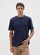 Blue pure cotton T-shirt relaxed fit_0