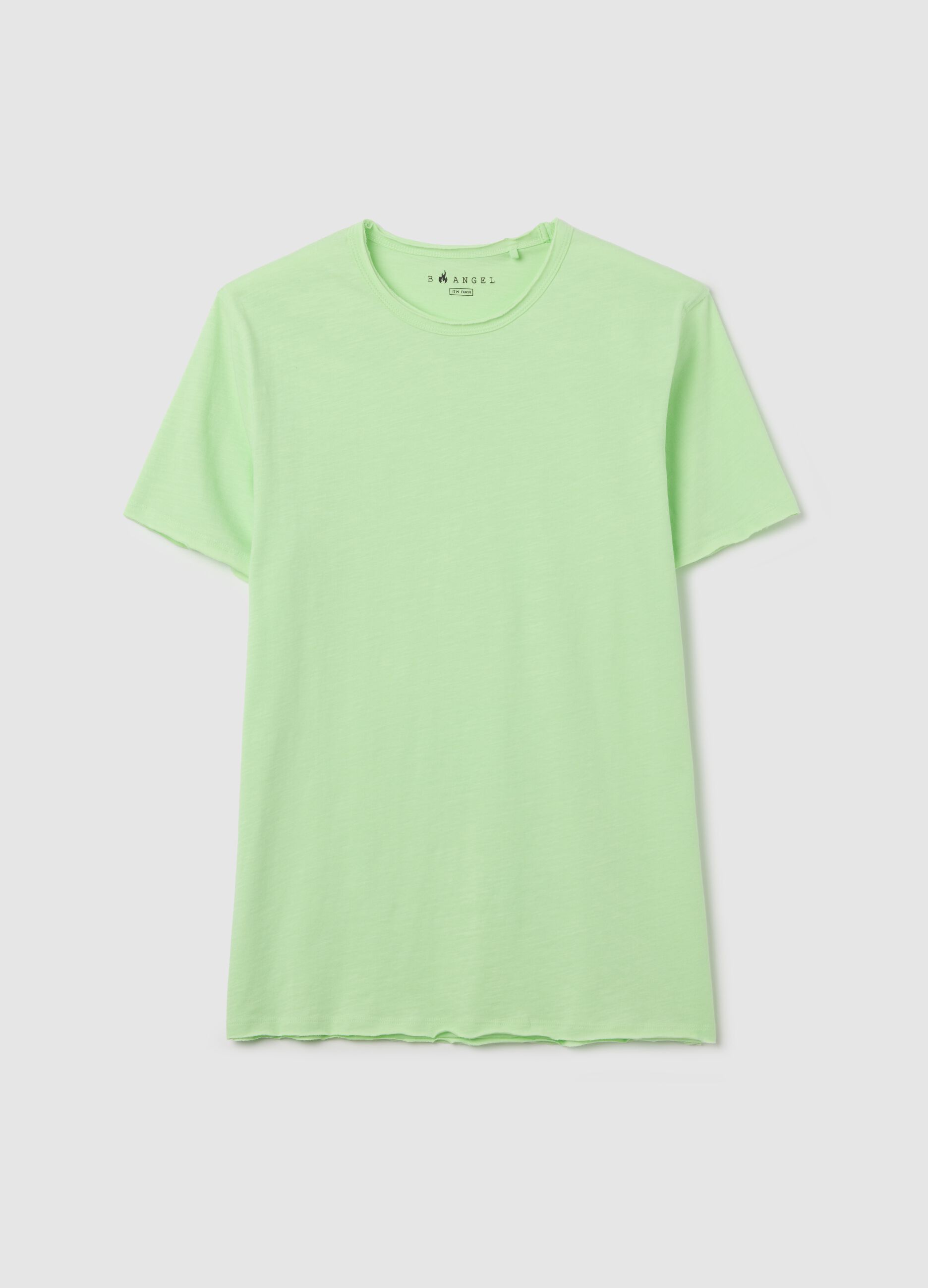 Cotton T-shirt with round neck