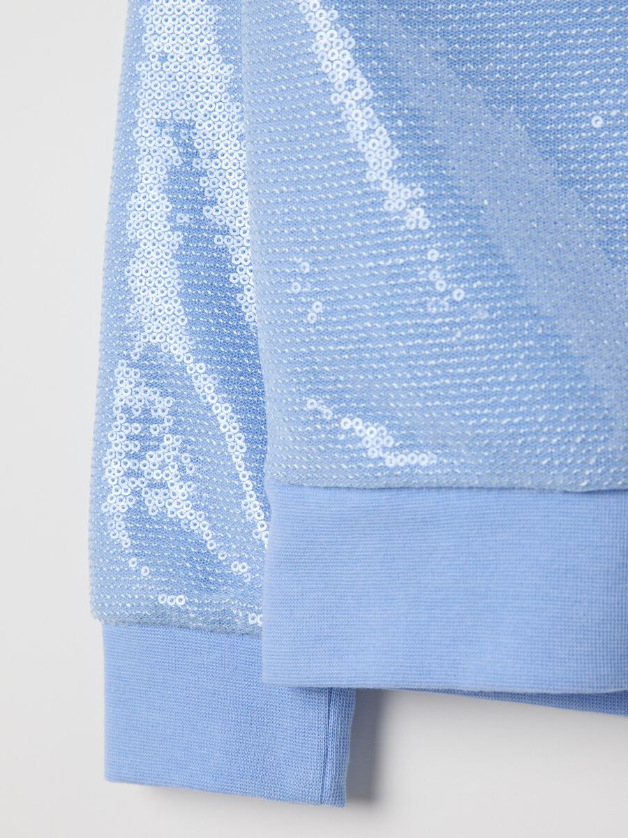 Light blue sweatshirt with sequins and zip_3