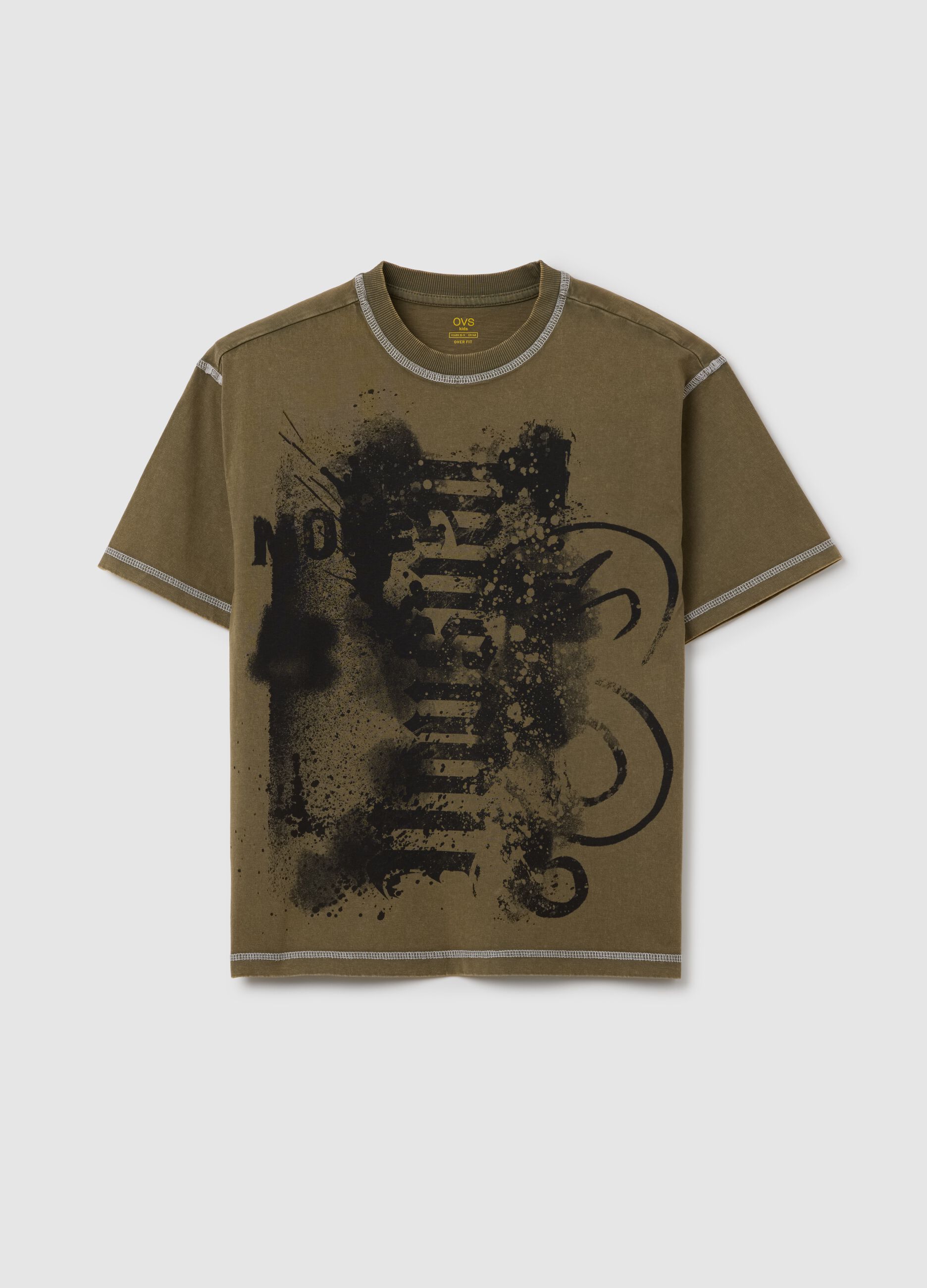 Multicolour boy's pure cotton regular fit T-shirt with graphics
