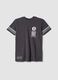 Boy's grey pure cotton t-shirt relaxed fit Brooklyn Nets_3
