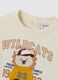 Children's sweatshirt in pure beige cotton regular fit_2