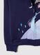 Girls' regular fit purple cotton blend sweatshirt with Frozen print_3