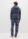 Multicolour fleece pyjamas with regular fit and Christmas pattern_2