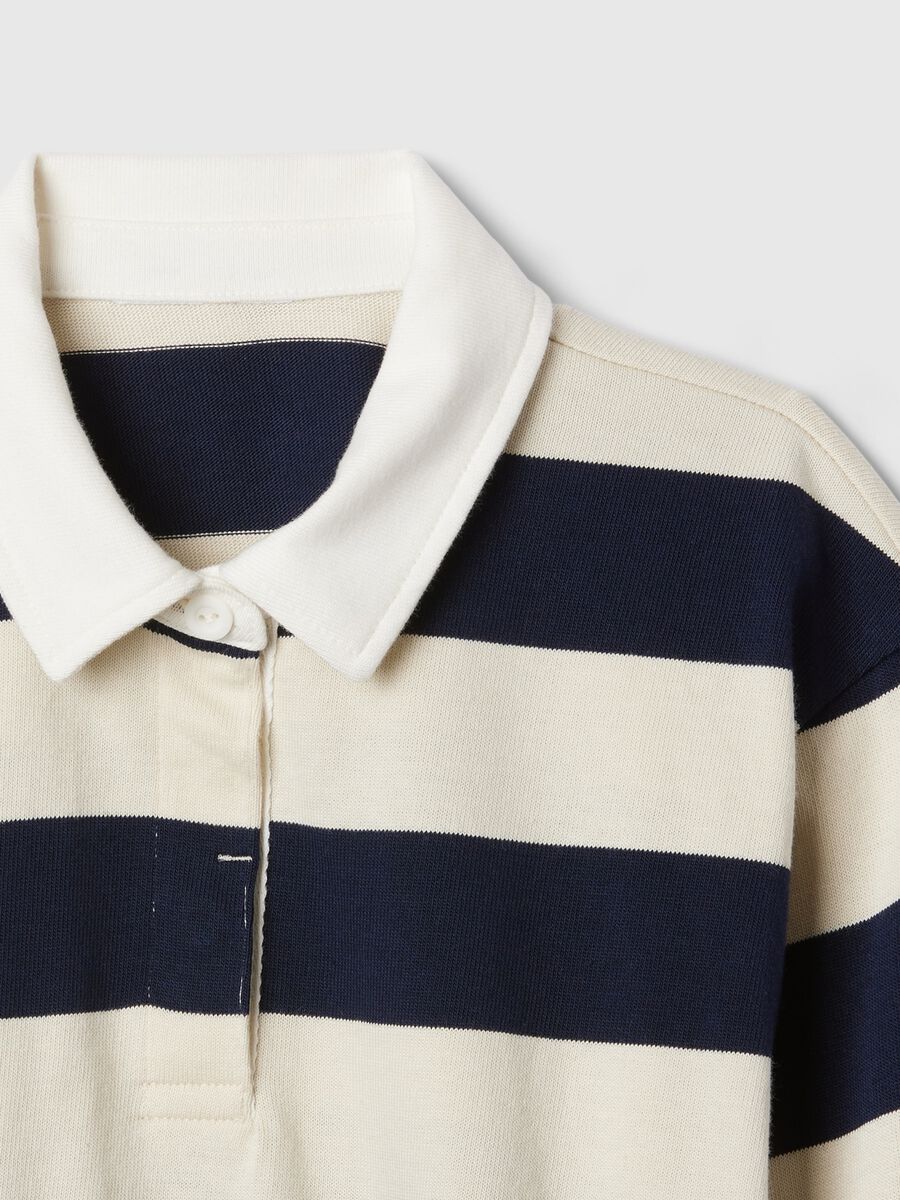 Striped polo shirt with long sleeves_3