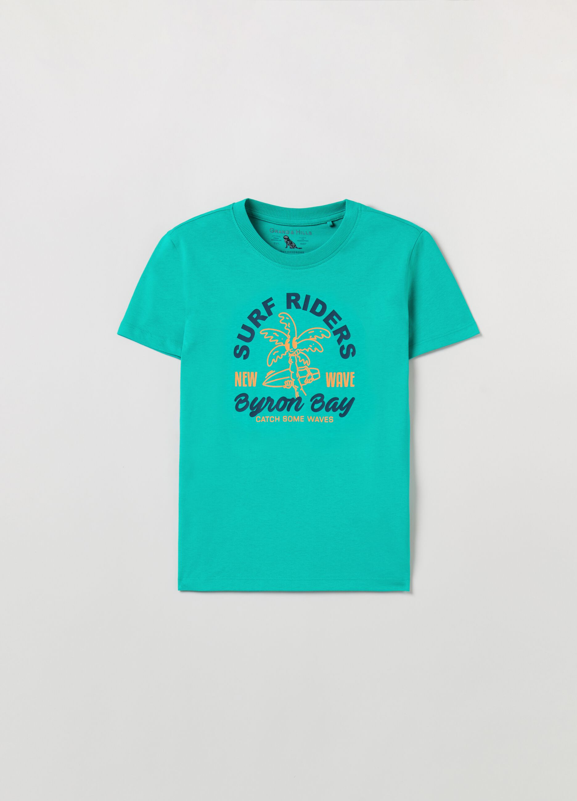 T-shirt con stampa surf Grand&Hills_0