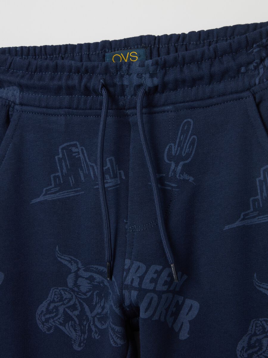 Joggers with drawstring and print_2