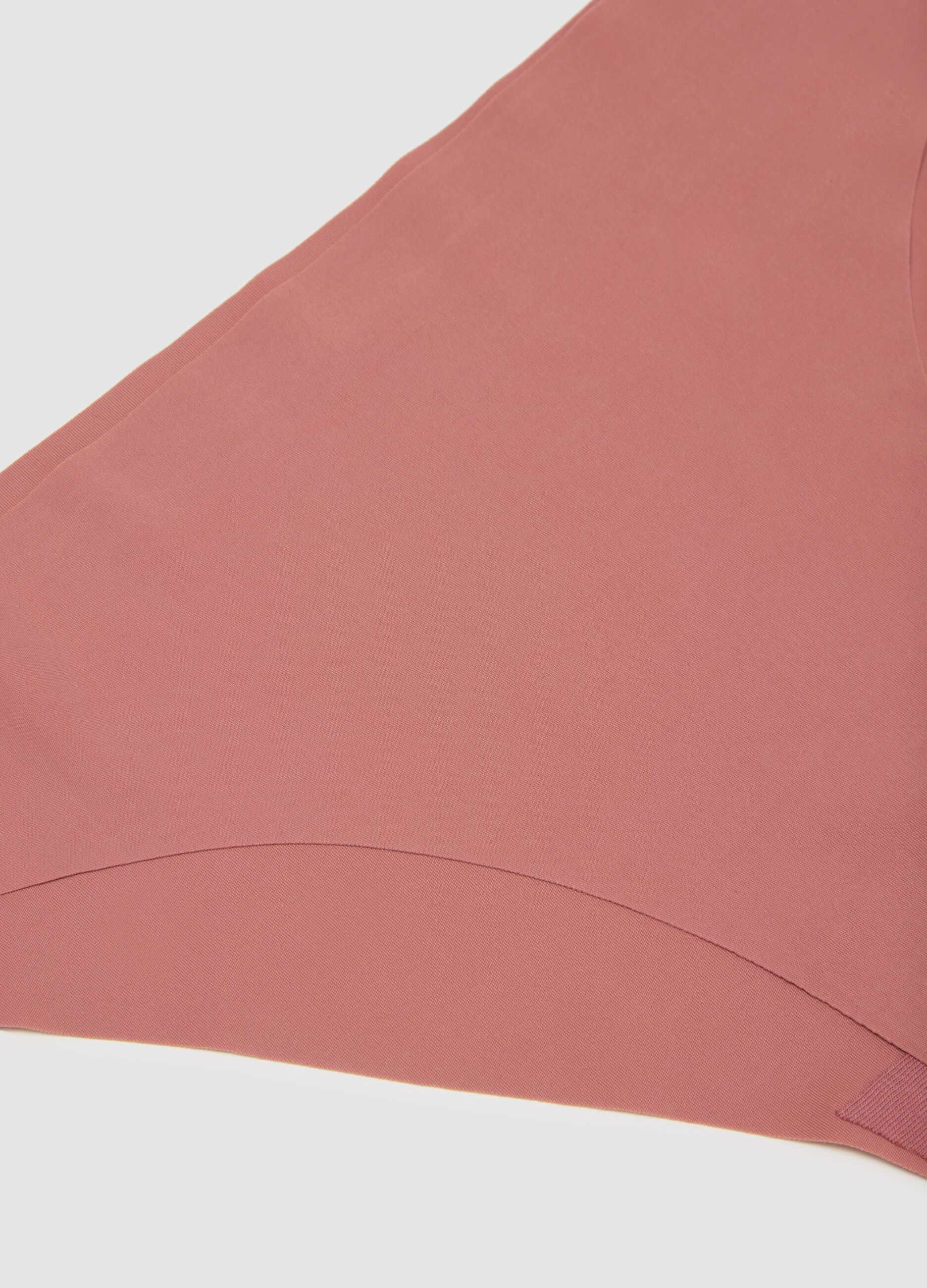 Regular Fit Pink Fabric Briefs