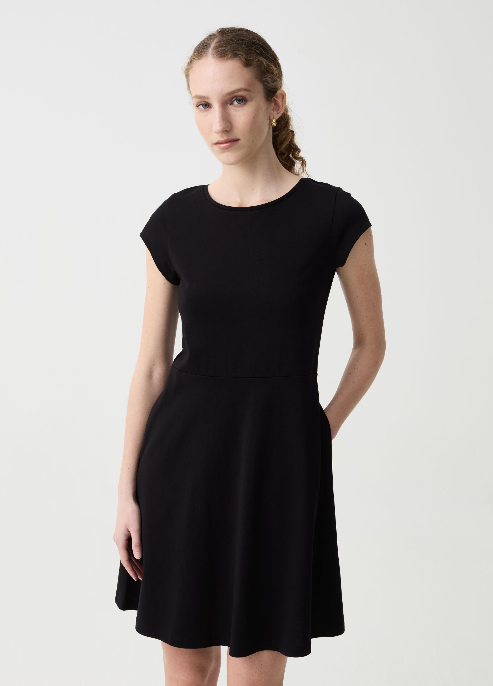 Vestito Essential corto in cotone