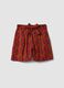Shorts rossi in puro cotone con stampa_4