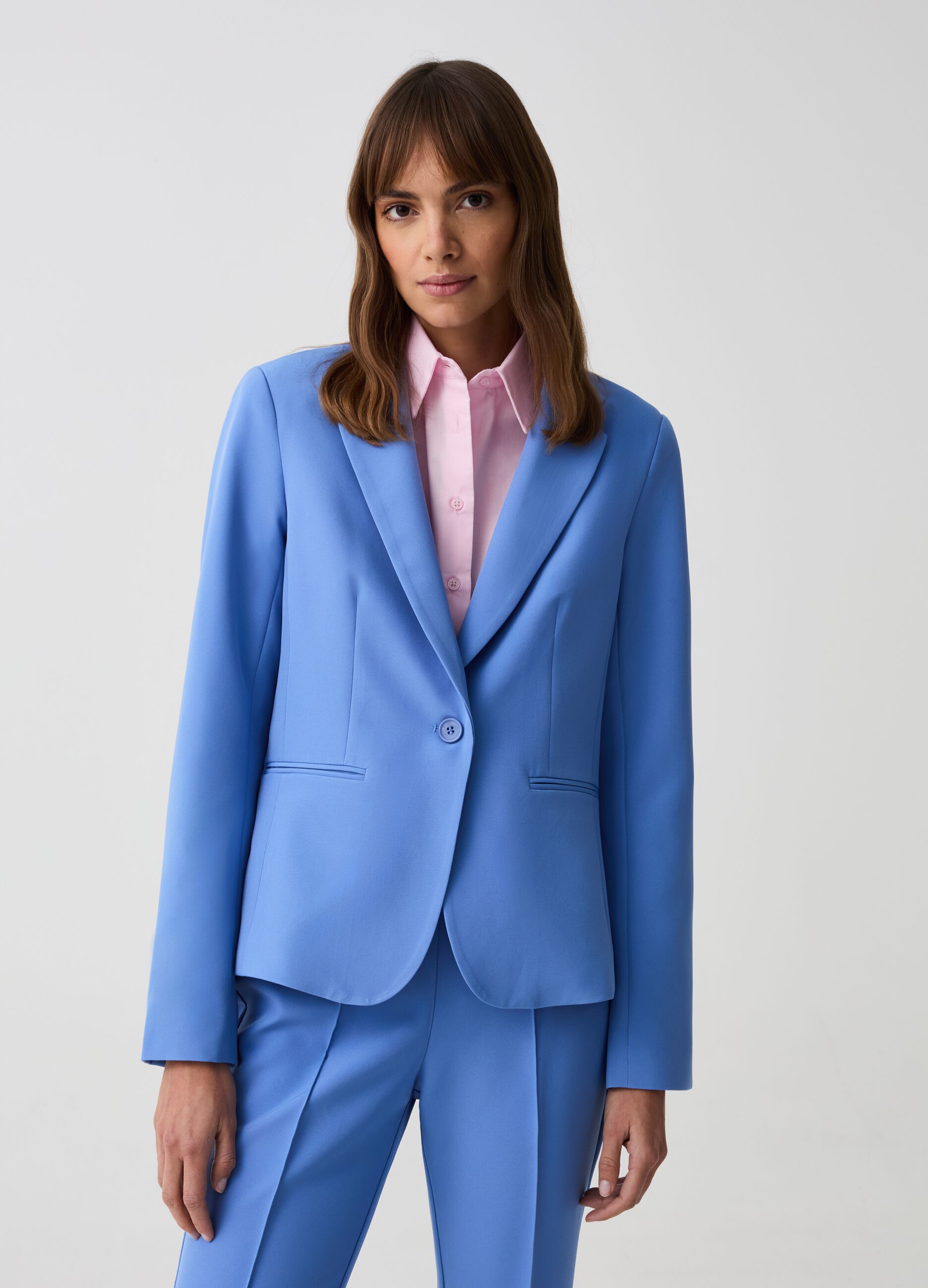 Blazer monopetto stretch