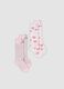 Bipack di calze lunghe rosa in cotone organico elasticizzato_0