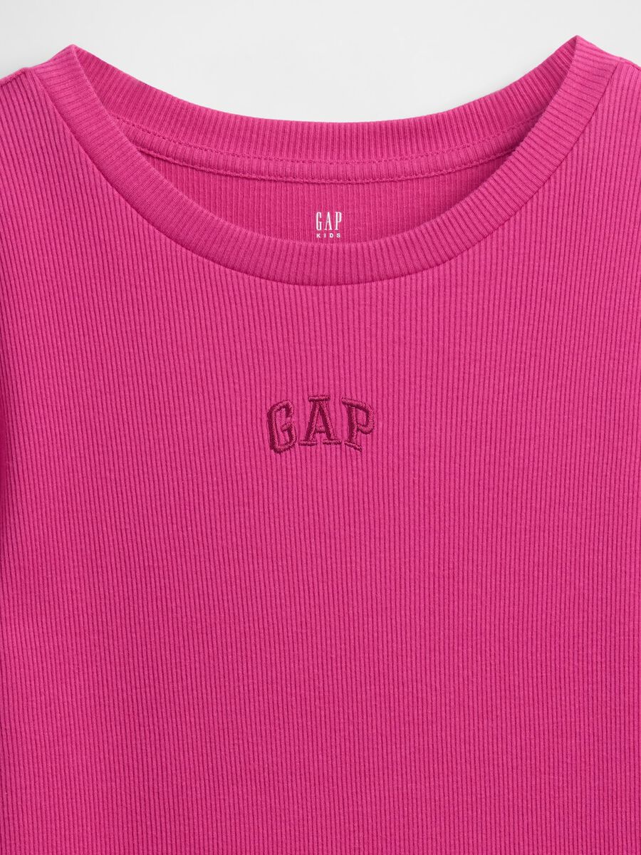Cotton Long Sleeve Pink T-shirt_3