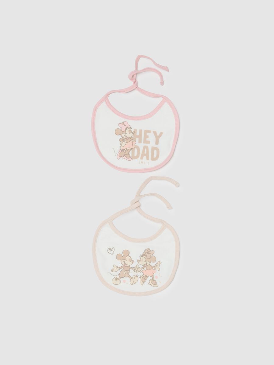 Multicoloured pure cotton baby bib set with Disney print_0