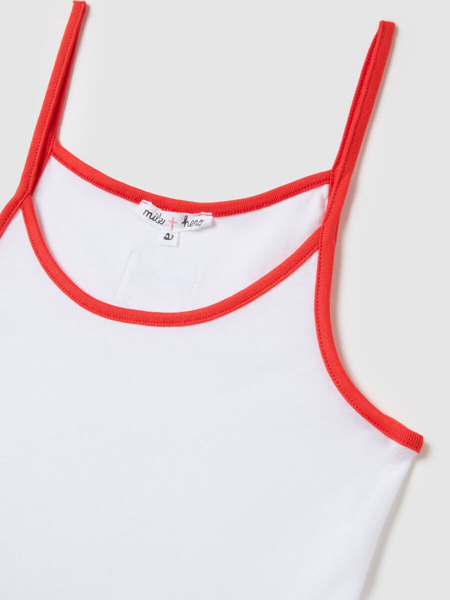 Women's multicolour pure cotton tank top regular fit_5