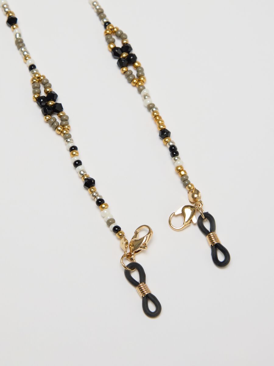 Glasses chain with multicoloured beads_1