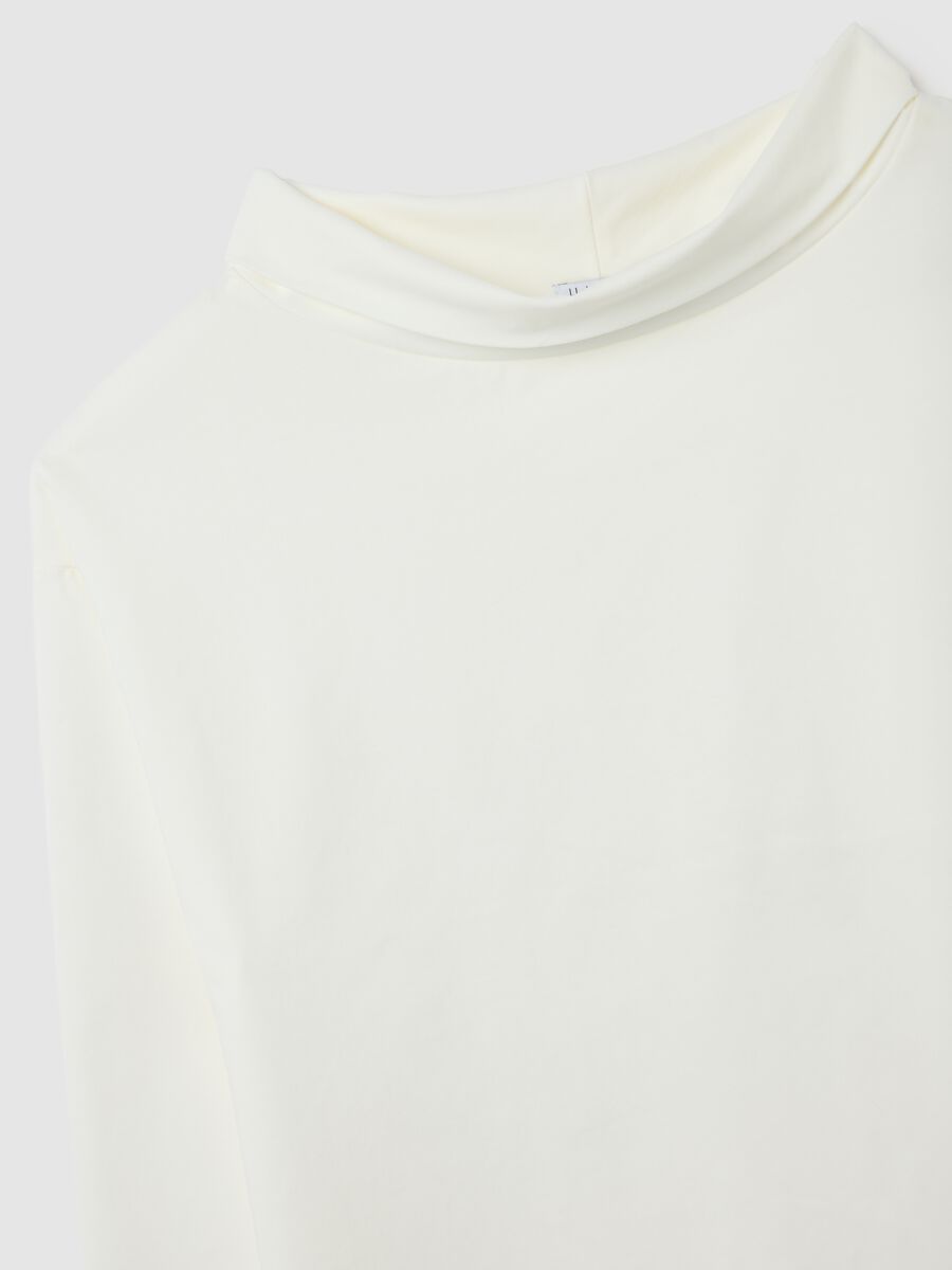 White stretch cotton regular fit jumper_5