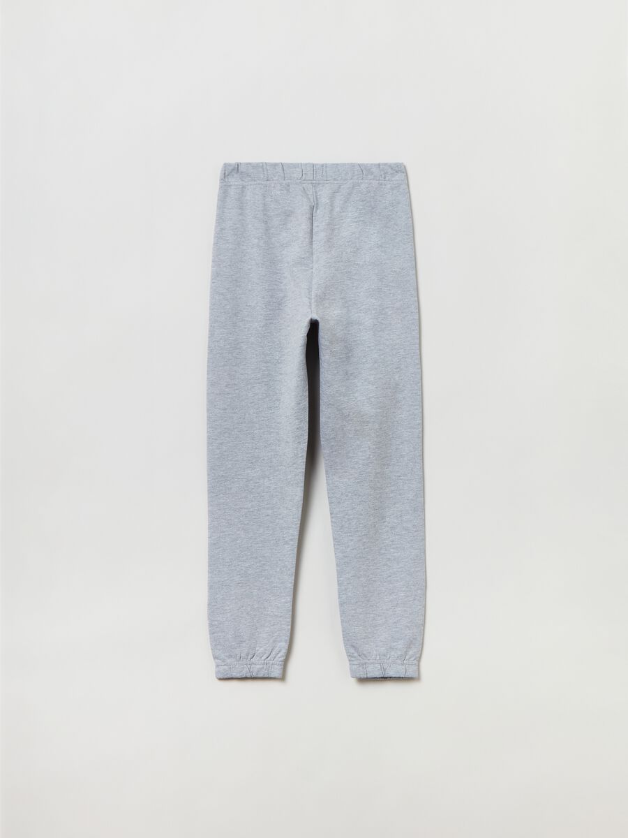 Joggers in felpa con profili elasticati_1