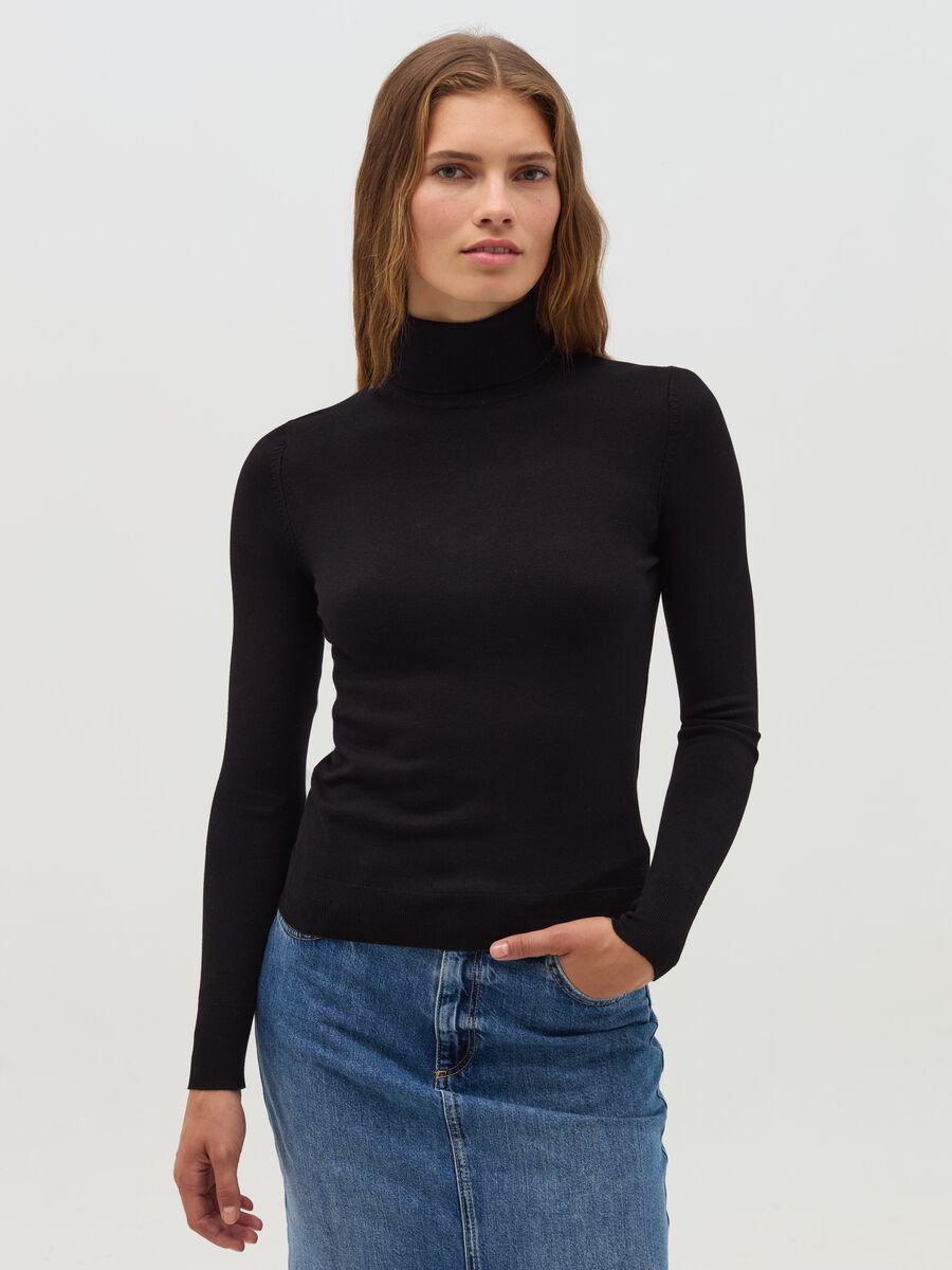 Pullover a collo alto_0