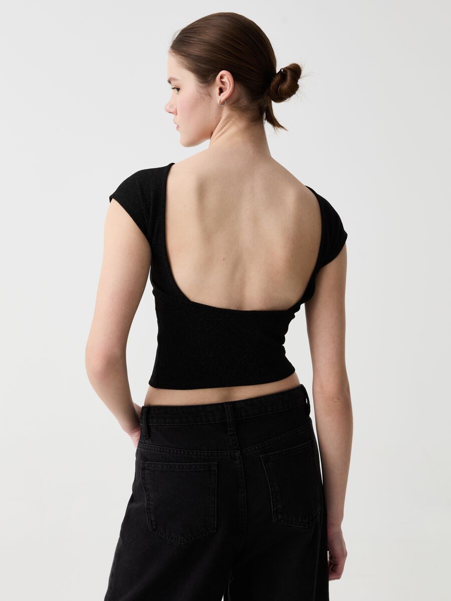 Lurex T-shirt with open back_2