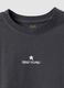 Grey pure organic cotton T-shirt with front and back print for girls_2