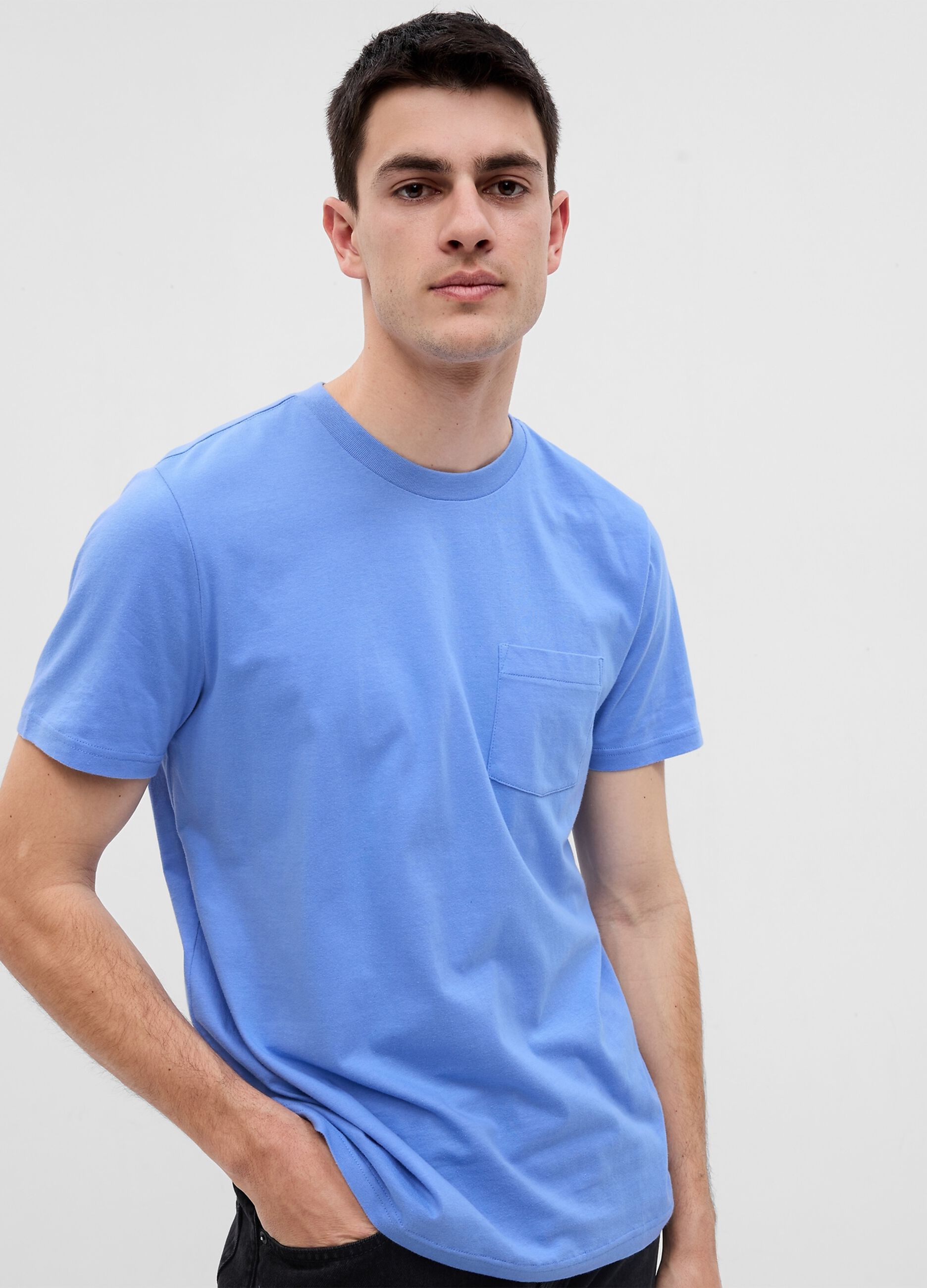 T-shirt in cotone bio con tasca