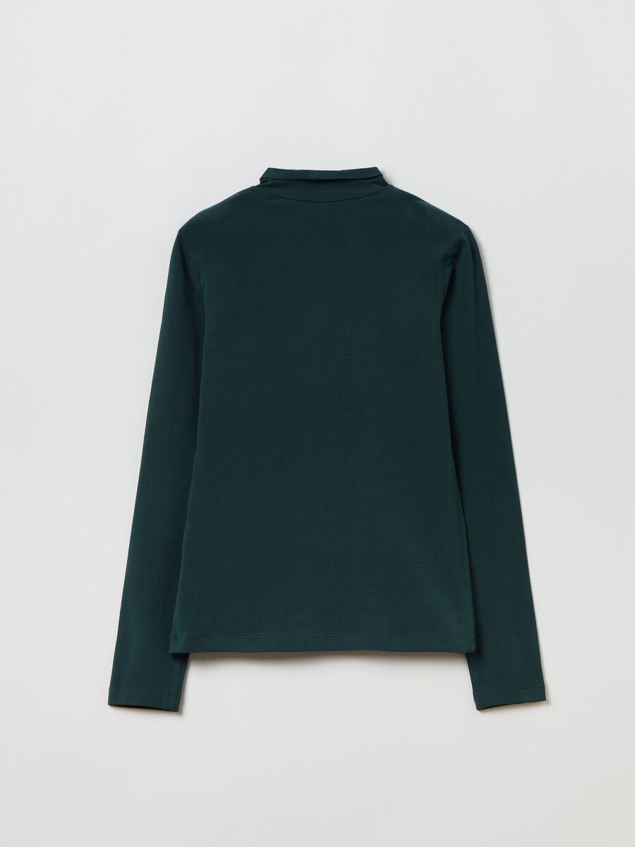 T-shirt a maniche lunghe collo alto_1