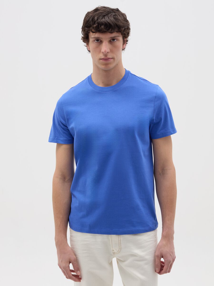 Organic cotton T-shirt with round neck_0
