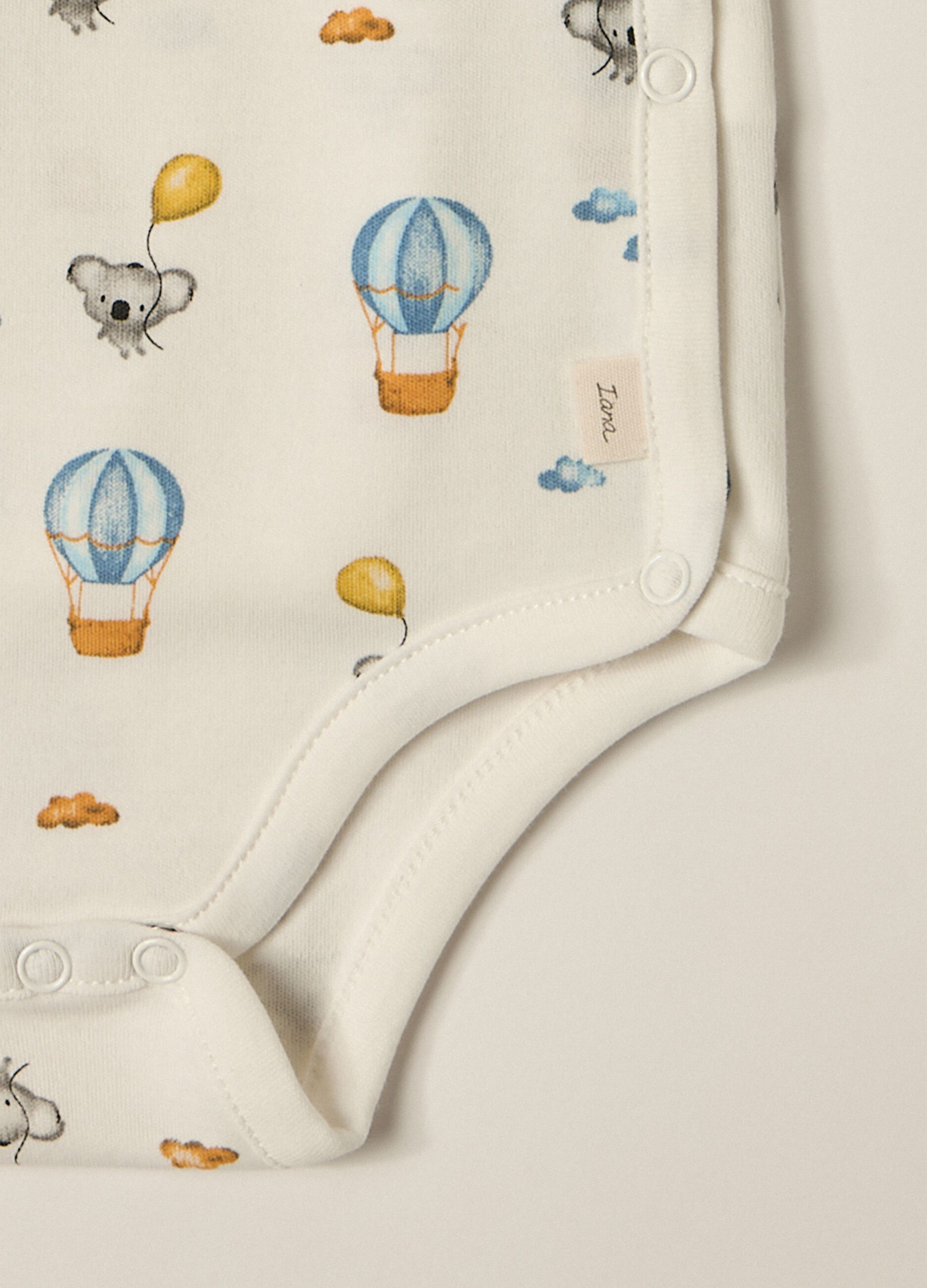 Pack 2 body in interlock di puro cotone IANA neonato