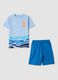 Light blue pure organic cotton kids&rsquo; pyjamas, regular fit_0